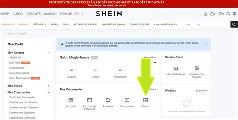 renvoyer un colis shein|Où trouver l’étiquette de retour Shein